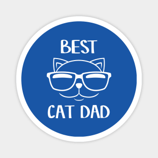 Best cat dad new print design 2 Magnet